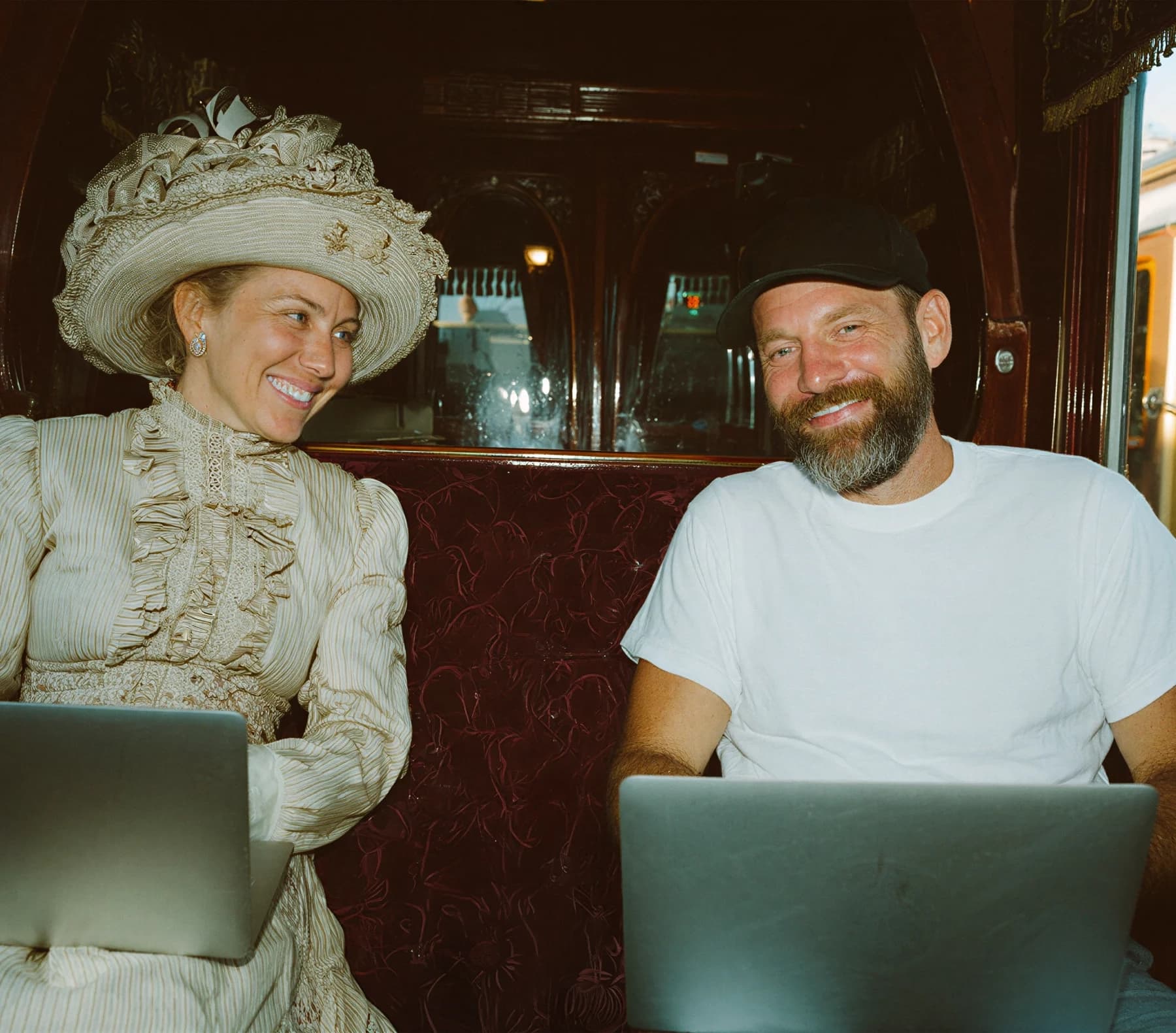 People working on laptops